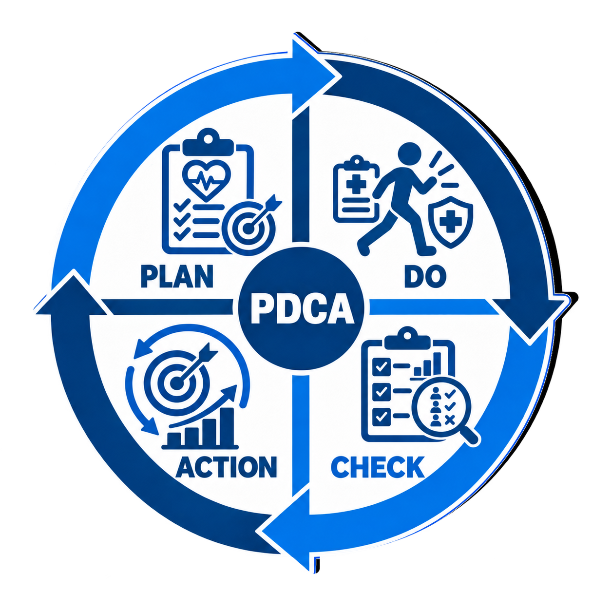 健康経営のPDCAサイクル